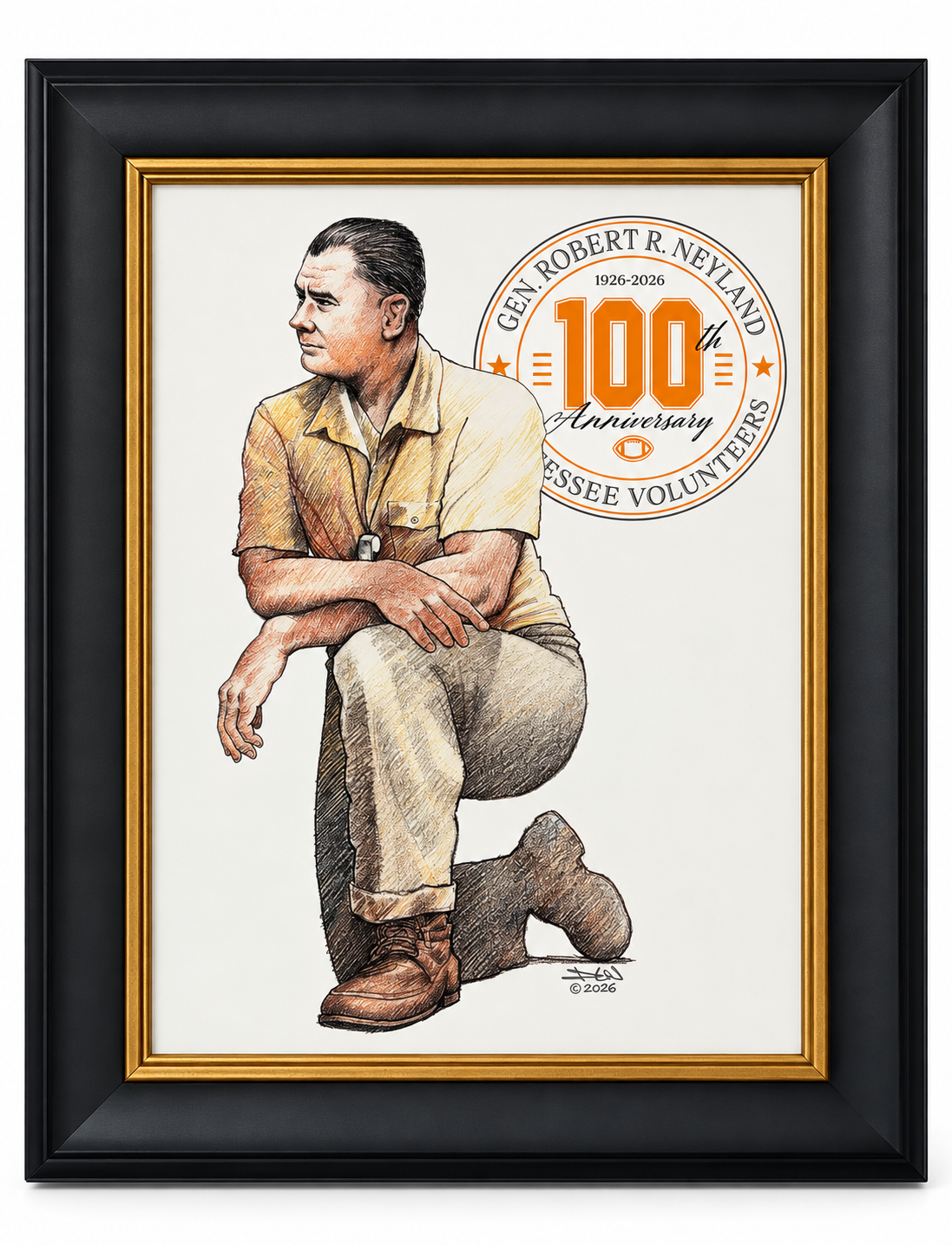100th Anniversary of General Neyland Print