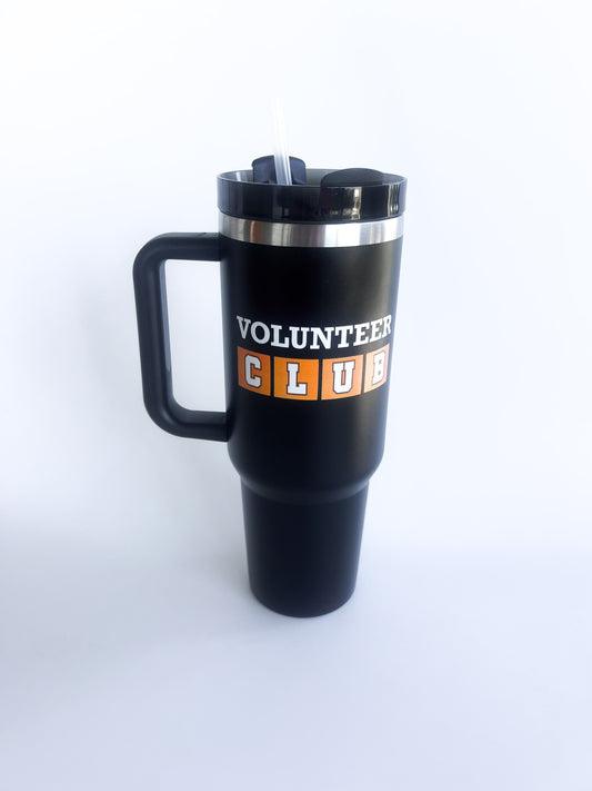Volunteer Club 40 oz Tumbler with Straw and Handle