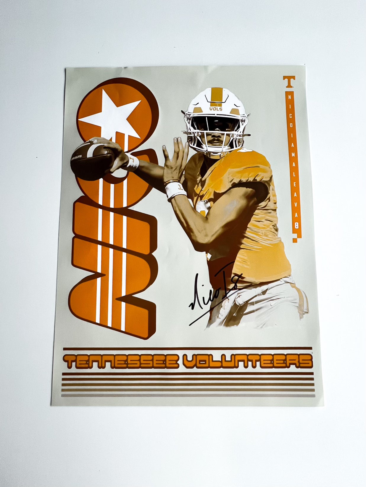 Tennessee vols poster w/ top signatures