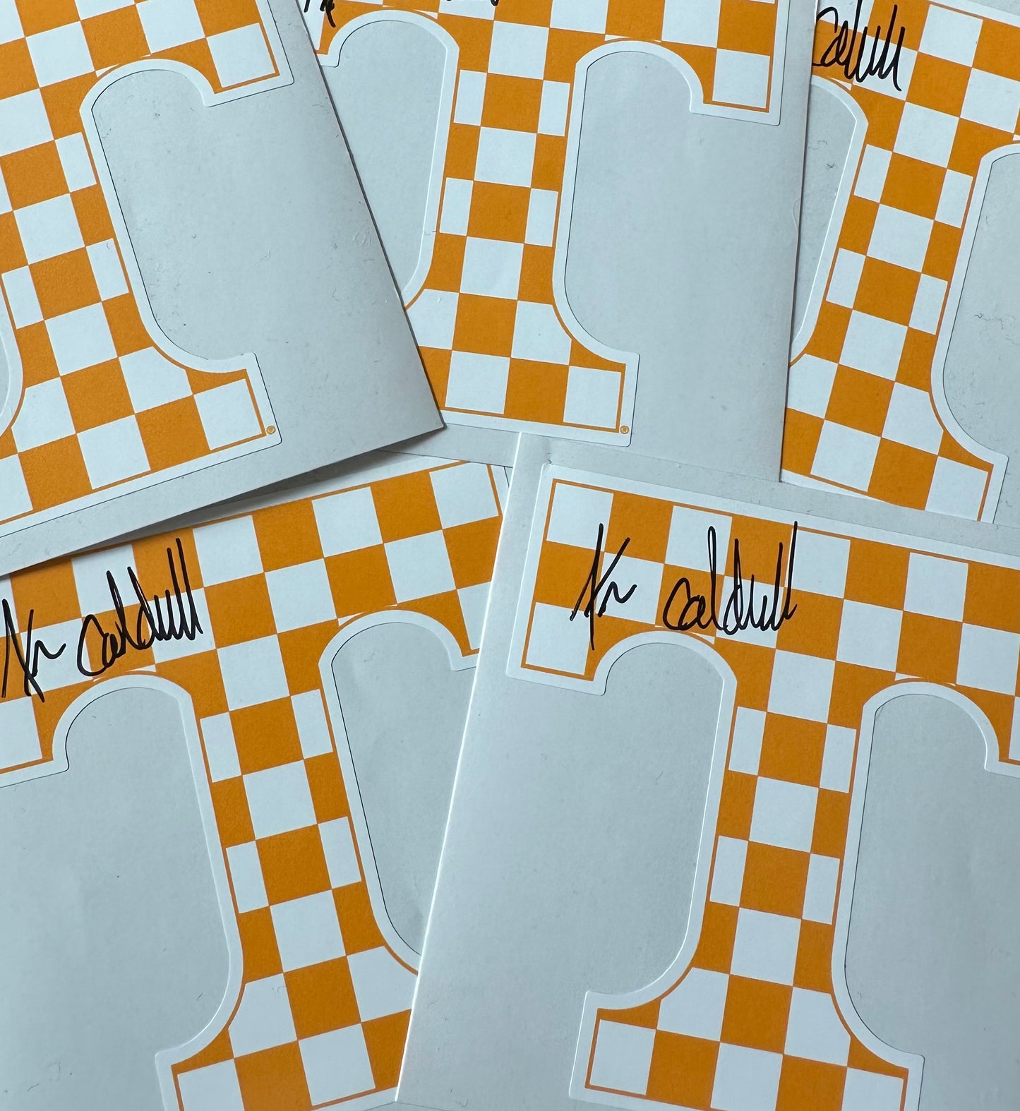 Coach Kim Caldwell Autographed Decals