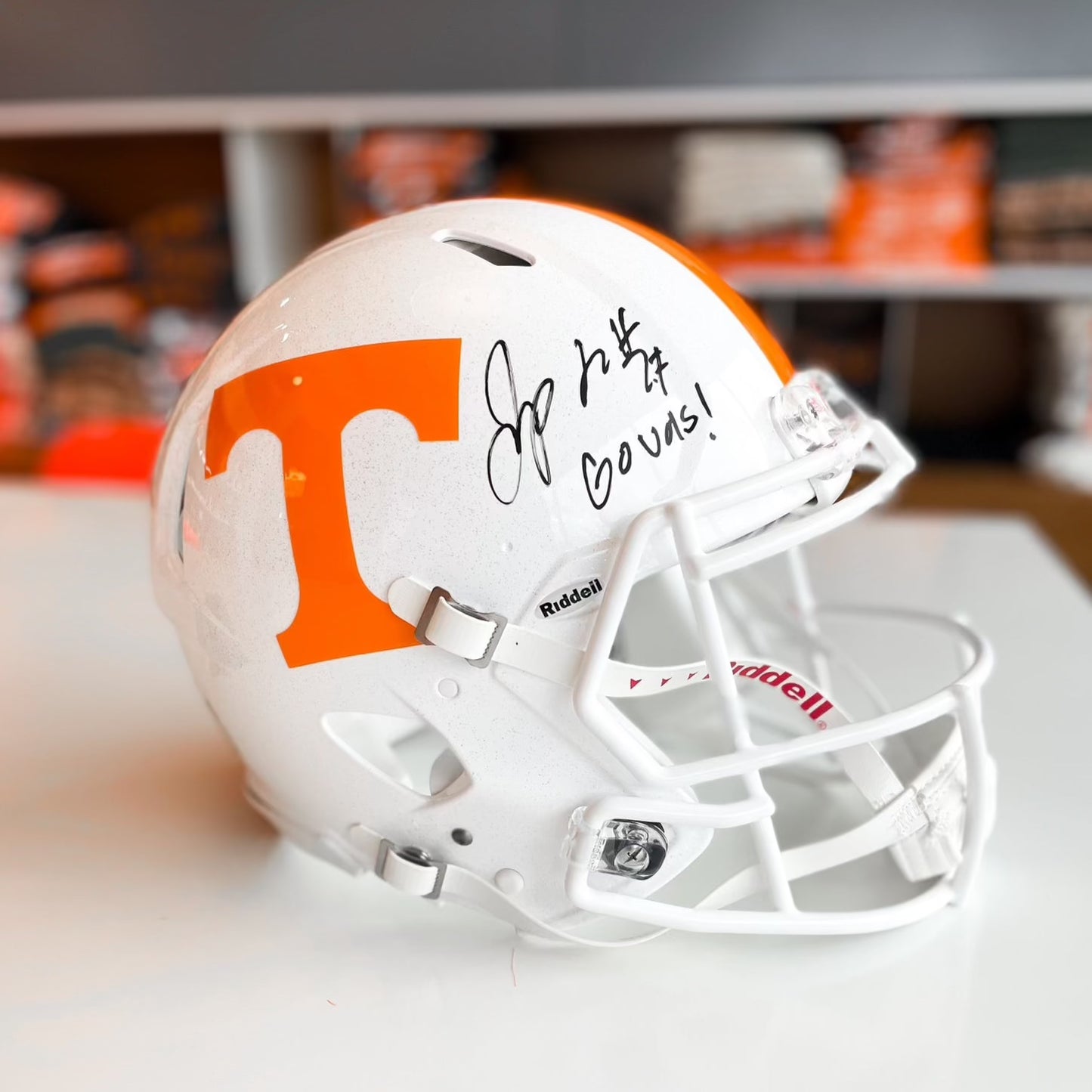 James Pearce Jr. Autographed Full Size Replica Helmet