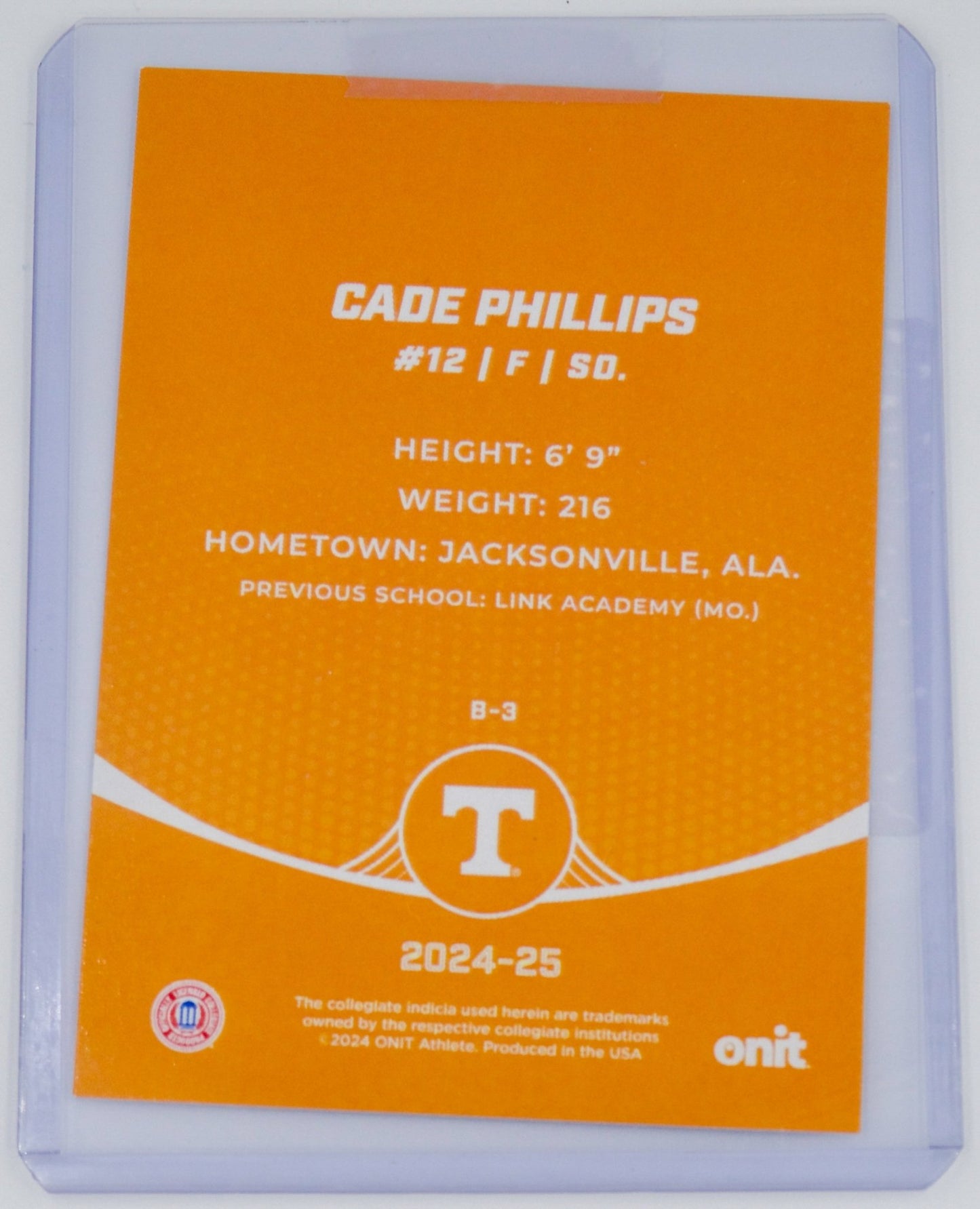 Cade Phillips Autographed ONIT Series - The Volunteer Club
