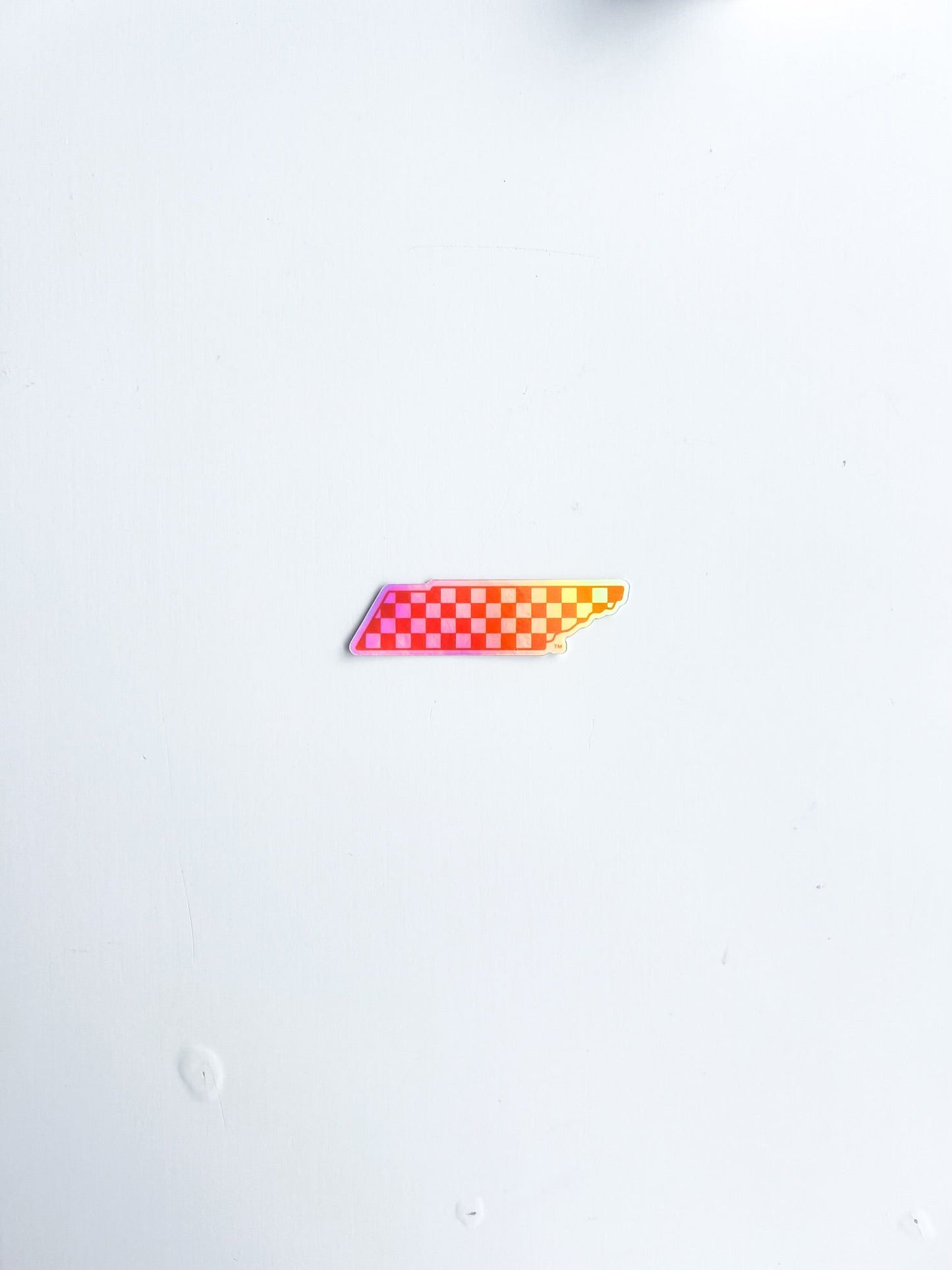 Checkerboard State Holographic Sticker - The Volunteer Club