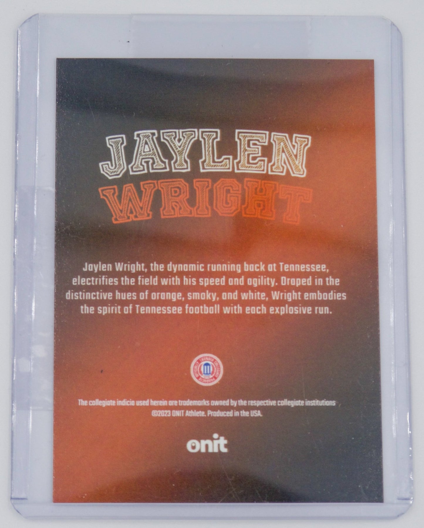 Jaylen Wright ONIT Color Series - The Volunteer Club