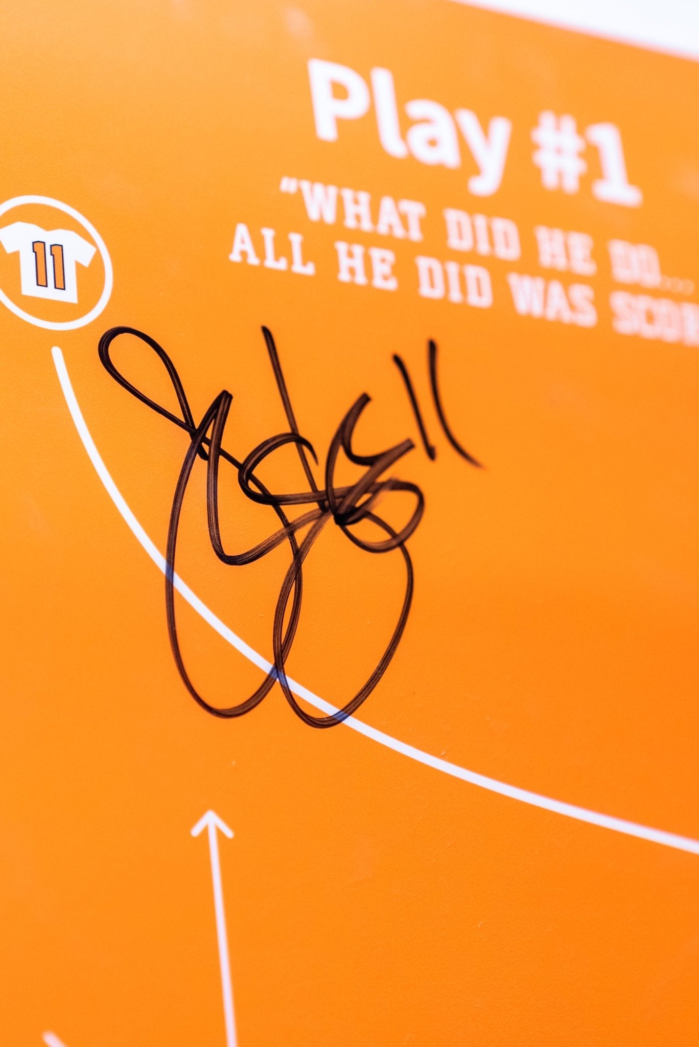 Joey Kent autographed "Play No. 1" - The Volunteer Club