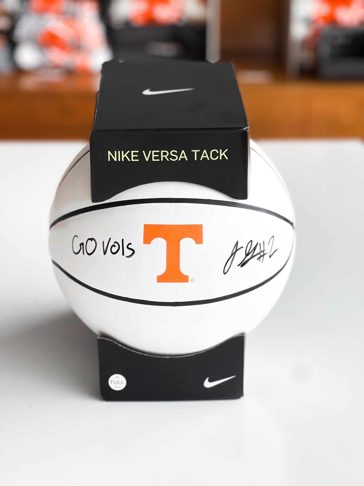 Jordan Gainey Autographed Nike Basketball - The Volunteer Club