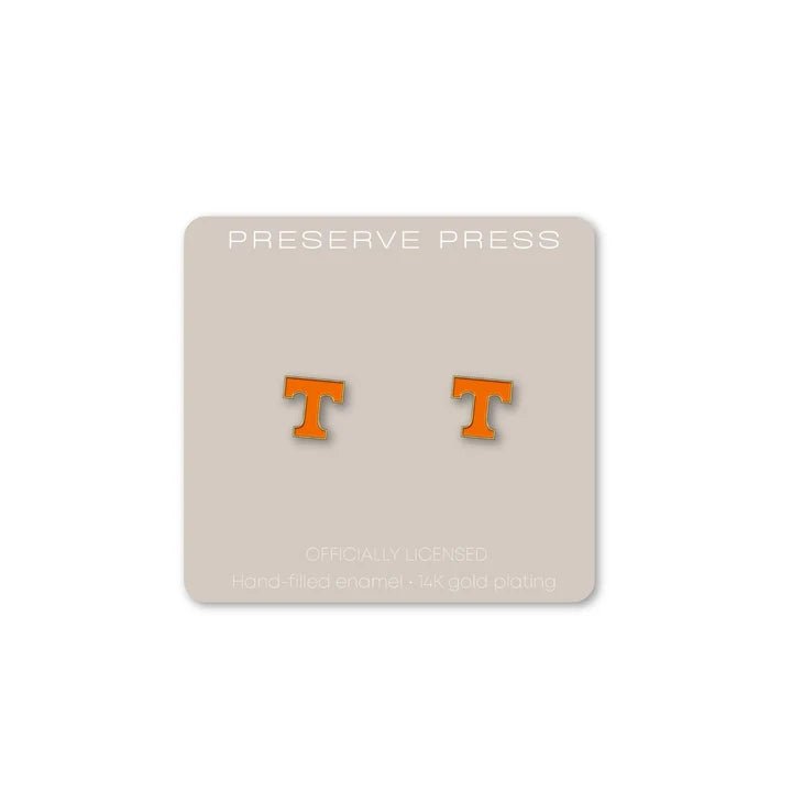 Power T Stud Earrings - The Volunteer Club