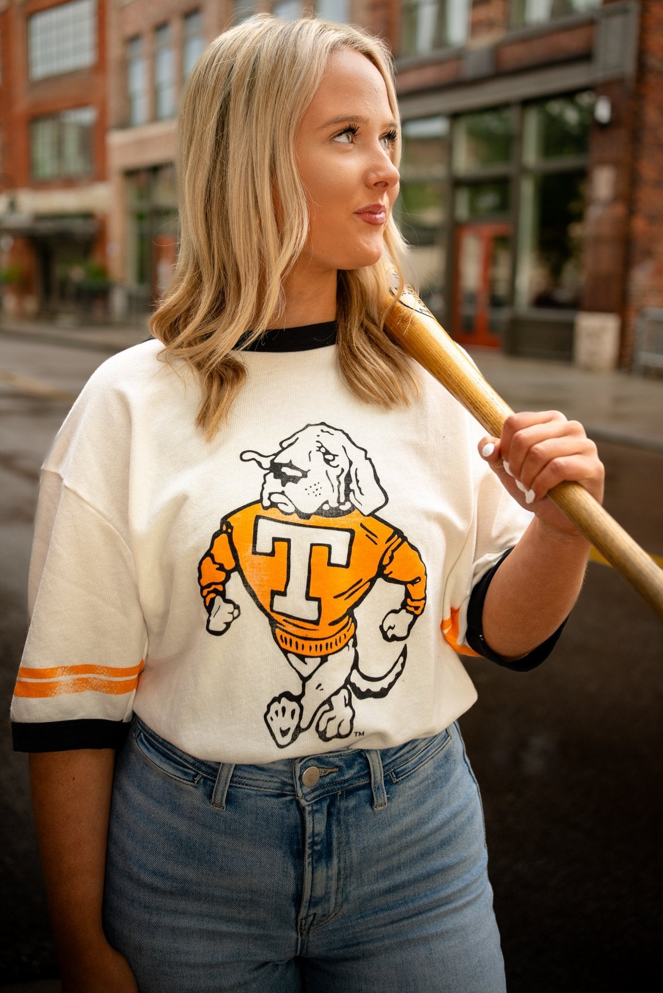 Ragabond Vintage Smokey Ringer Tee - The Volunteer Club