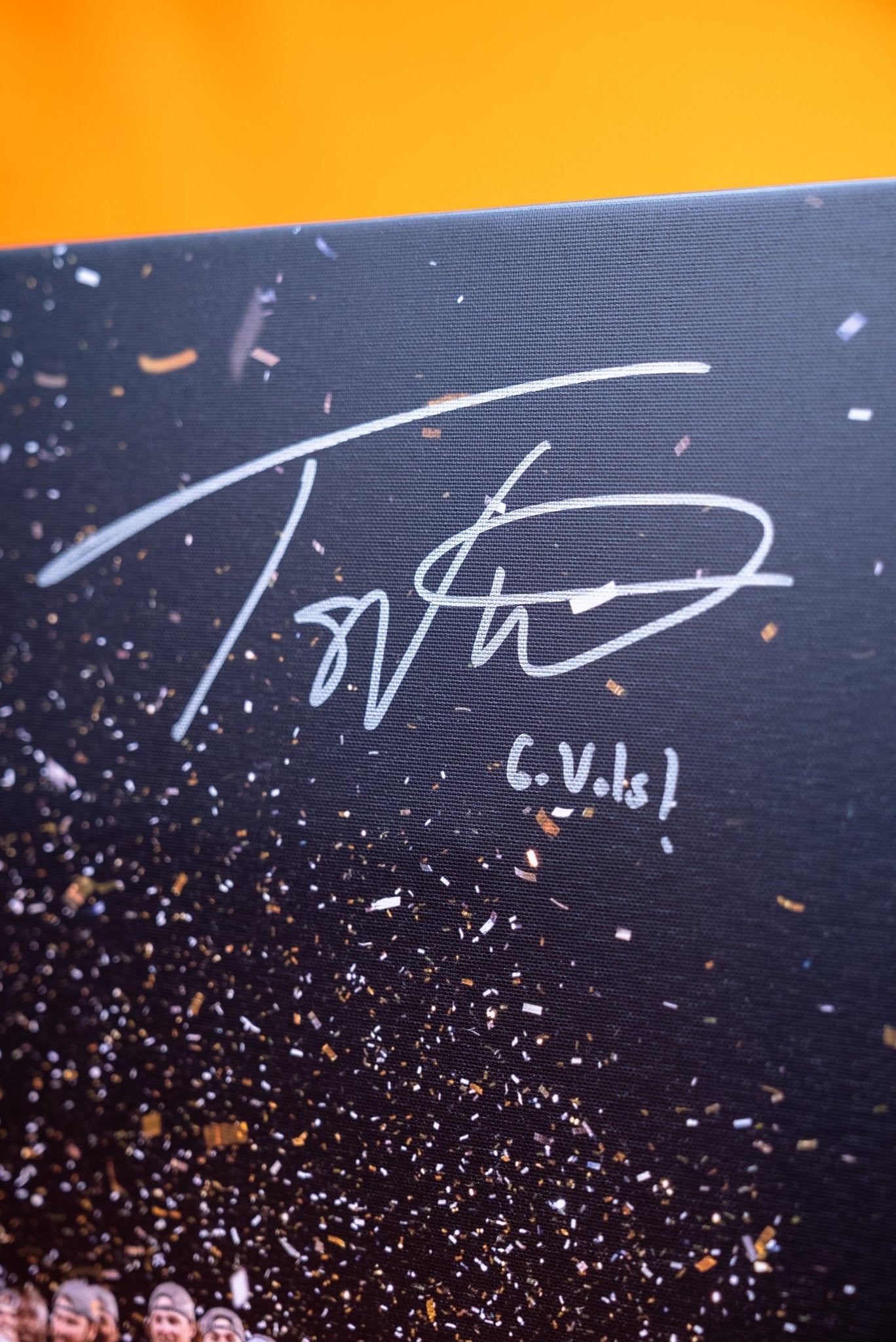 Tony Vitello National Championship Autographed 16x20 Canvas - The Volunteer Club