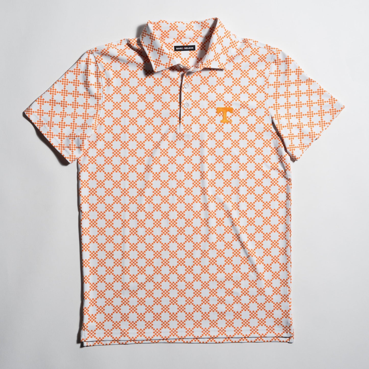 UT Checkerboard Golf Polo - The Volunteer Club