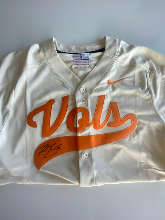 Hunter Ensley Autographed Baseball Jersey