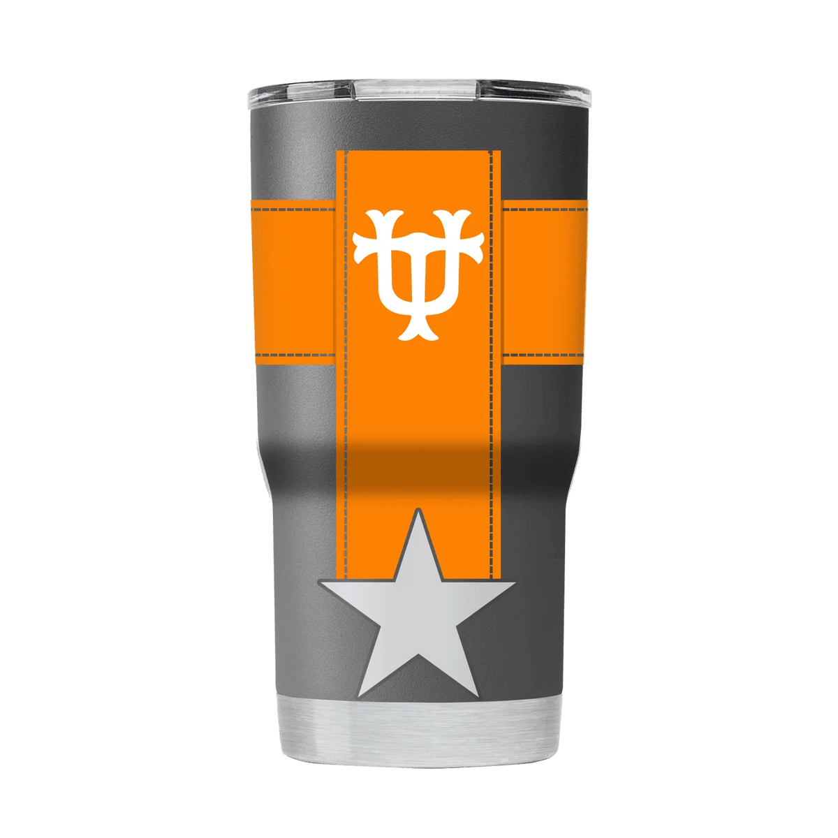 20 oz Gametime Sidekicks UT 360 Orange Stripe w/ Star - The Volunteer Club