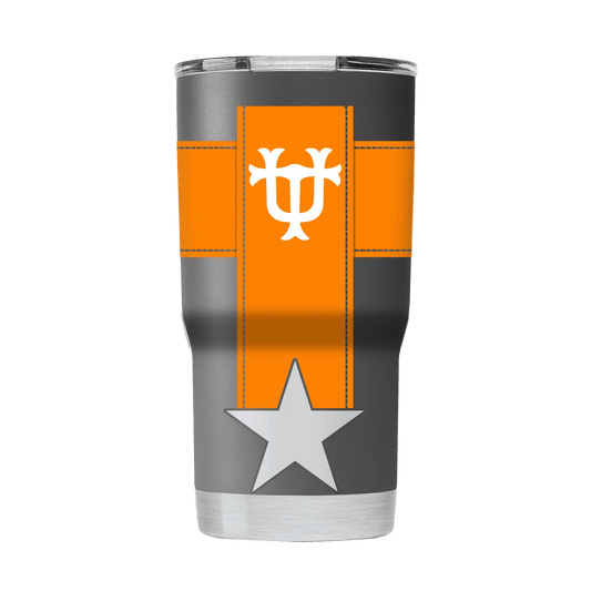 20 oz Gametime Sidekicks UT 360 Orange Stripe w/ Star - The Volunteer Club
