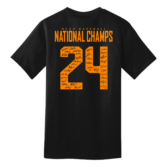 Youth Tennessee Volunteers NCAA Baseball National Champions Sublimated Signature Shirsey
