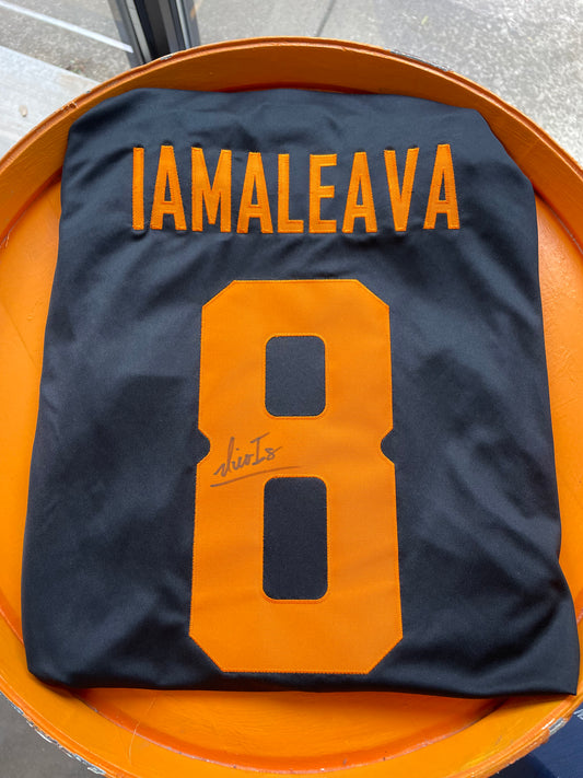 Nico Iamaleava Autographed Dark Mode Nike Jersey