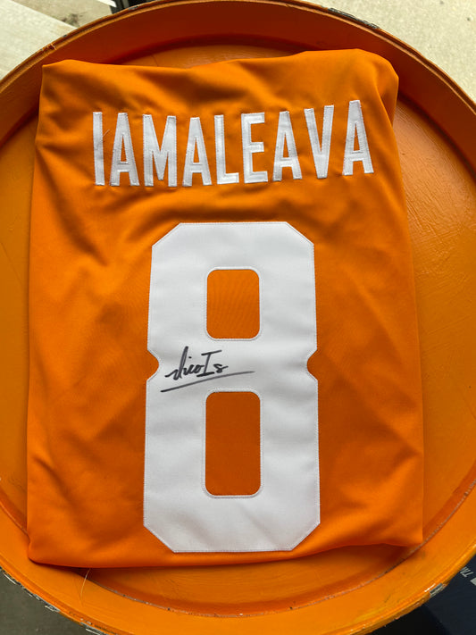 Nico Iamaleava Autographed Orange Nike Jersey