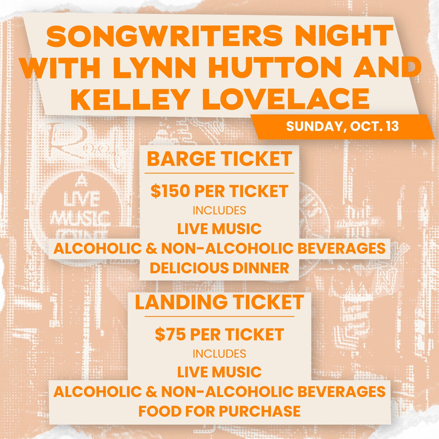 Songwriters Night Ticket