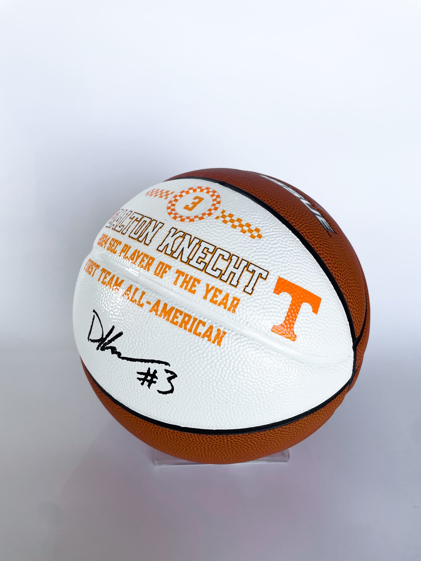 Dalton Knecht SEC POY Autographed Basketball