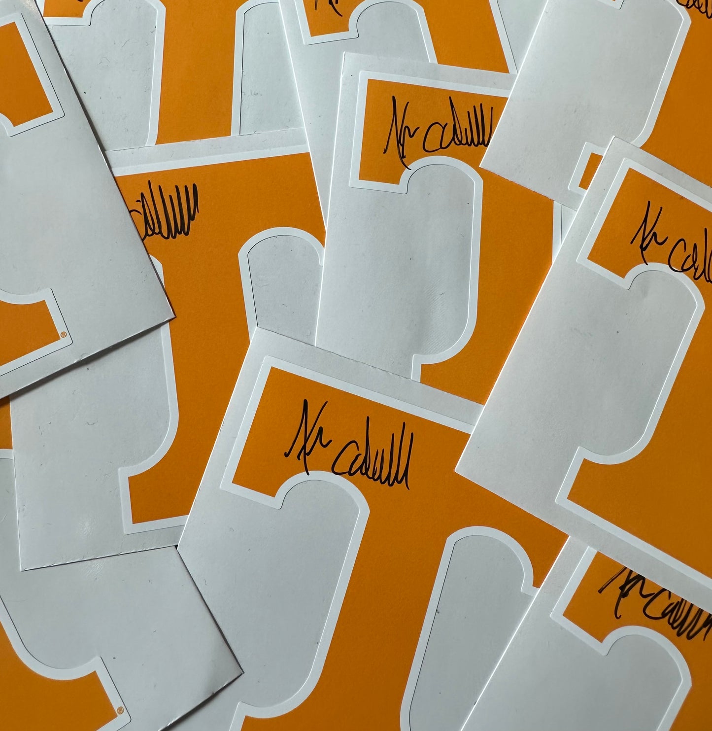 Coach Kim Caldwell Autographed Decals