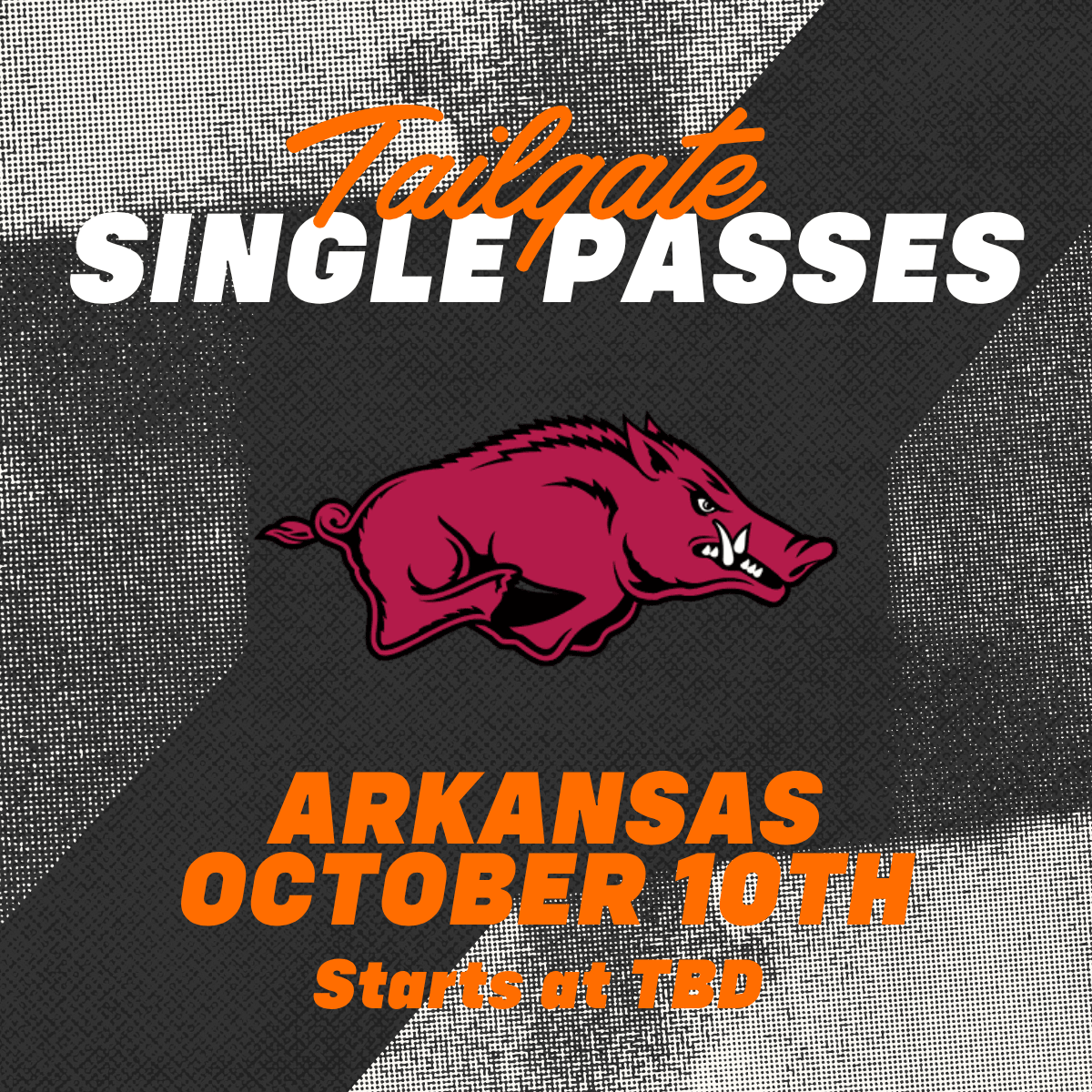 Arkansas Game Tailgate Pass - The Volunteer Club