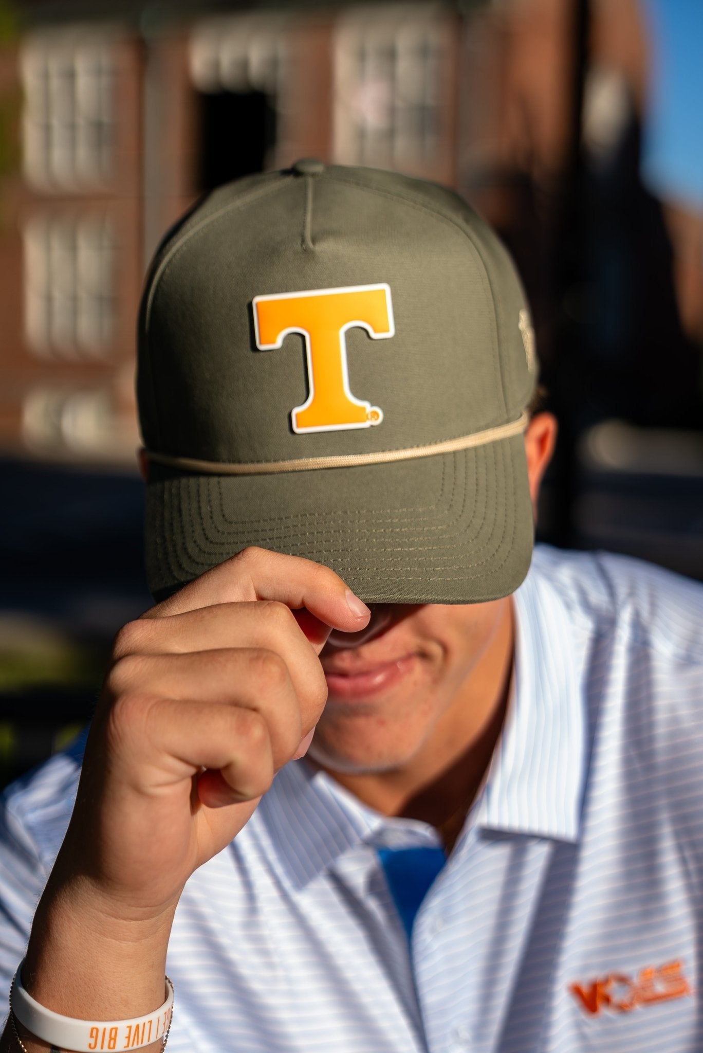 Branded Bills Green Canvas Power T Hat - The Volunteer Club