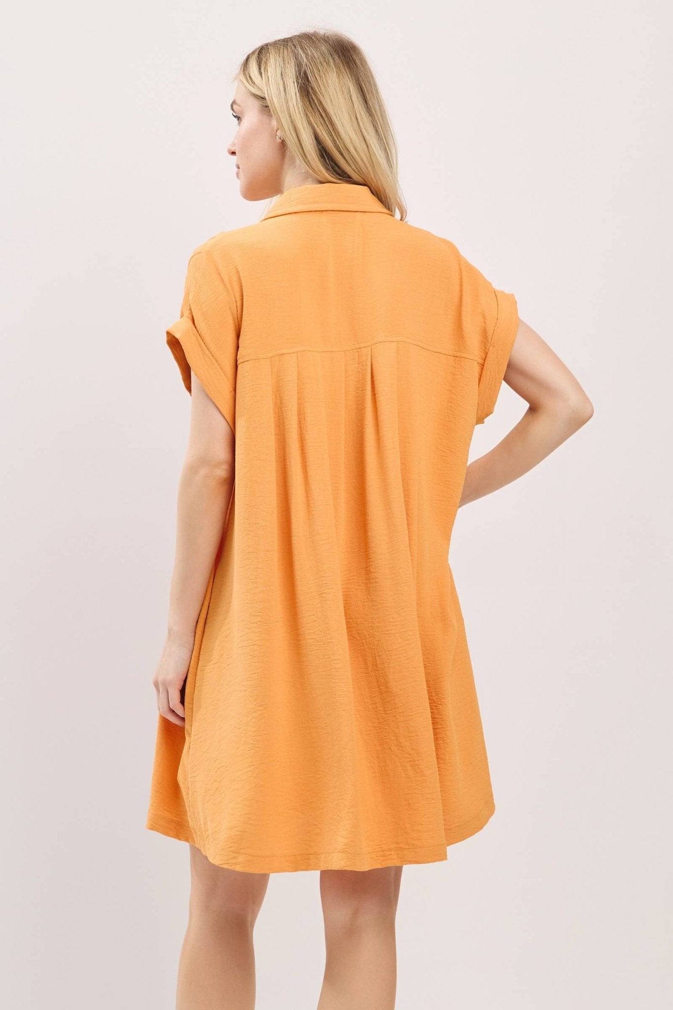 Button Front Airflow Shirt Dress - The Volunteer Club