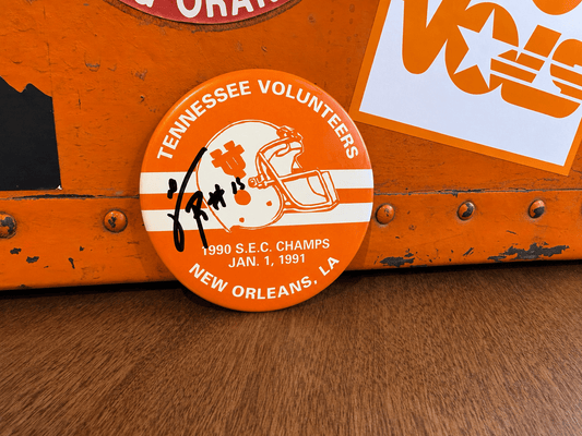 Carl Pickens Autographed 1990 SEC Champs buttons - The Volunteer Club
