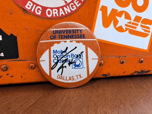 Carl Pickens Autographed Cotton Bowl Button - The Volunteer Club