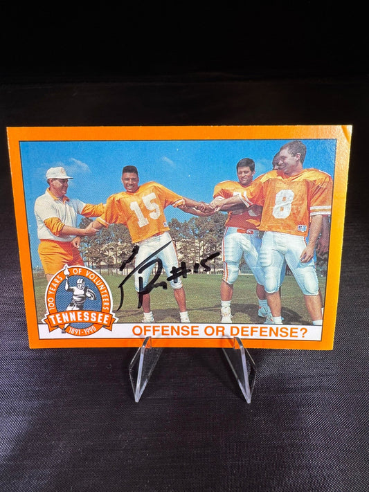 Carl Pickens Offense or Defense 1990 Tennessee Volunteers Signed Card - The Volunteer Club