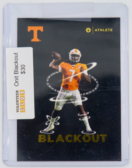 Joe Milton III ONIT Blackout - The Volunteer Club