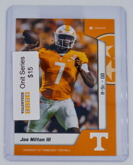 Joe Milton III ONIT Series Card - The Volunteer Club