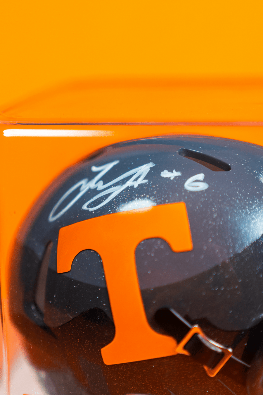 Joey Aguilar Autographed Mini Helmet - The Volunteer Club