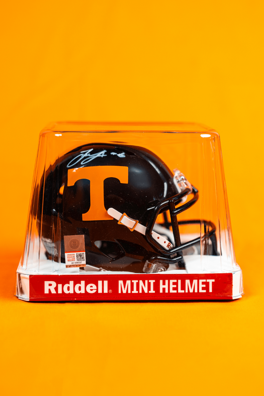 Joey Aguilar Autographed Mini Helmet - The Volunteer Club