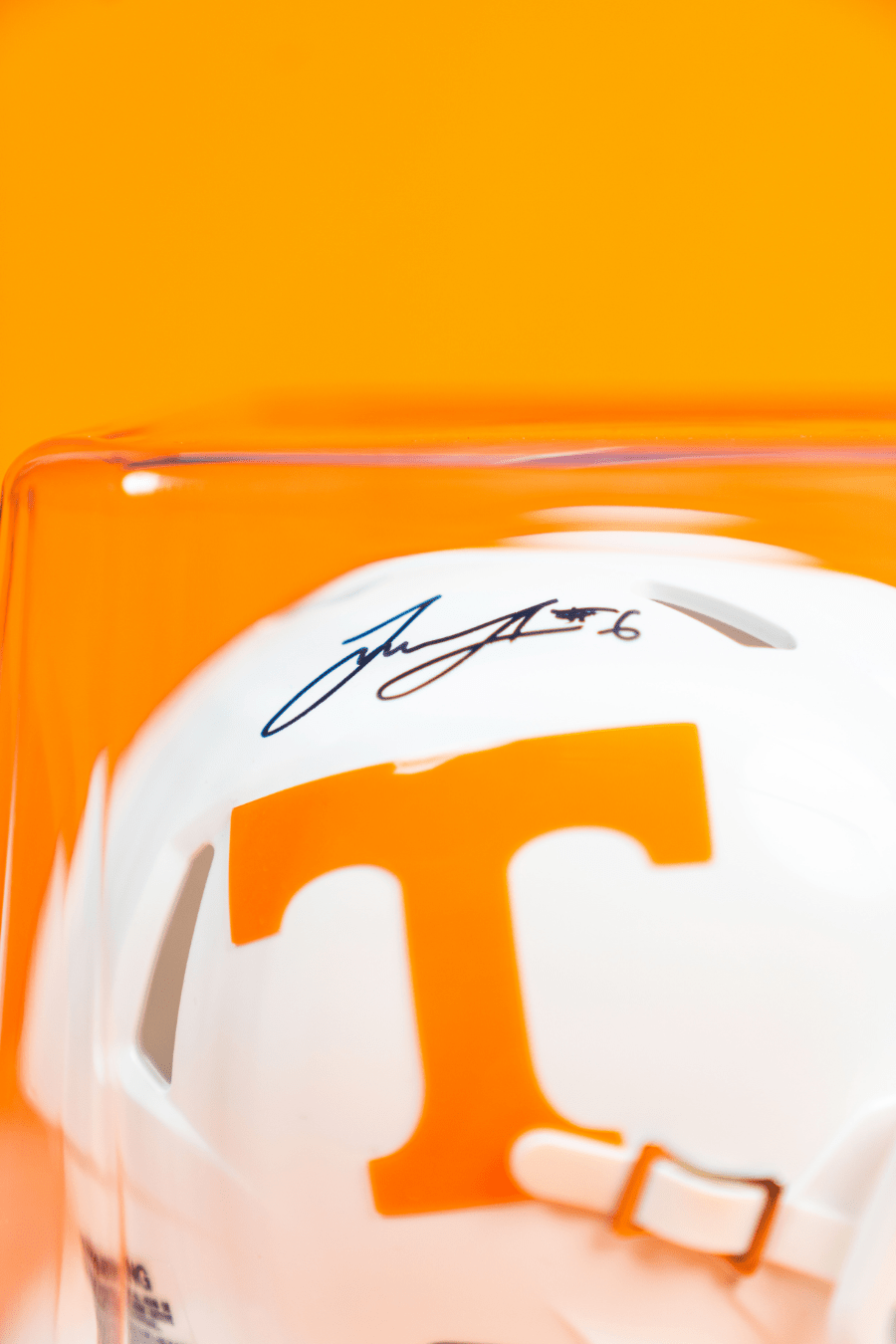 Joey Aguilar Autographed Mini Helmet - The Volunteer Club