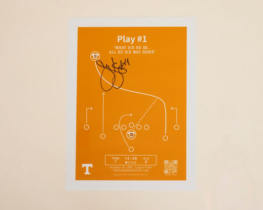 Joey Kent autographed "Play No. 1" - The Volunteer Club