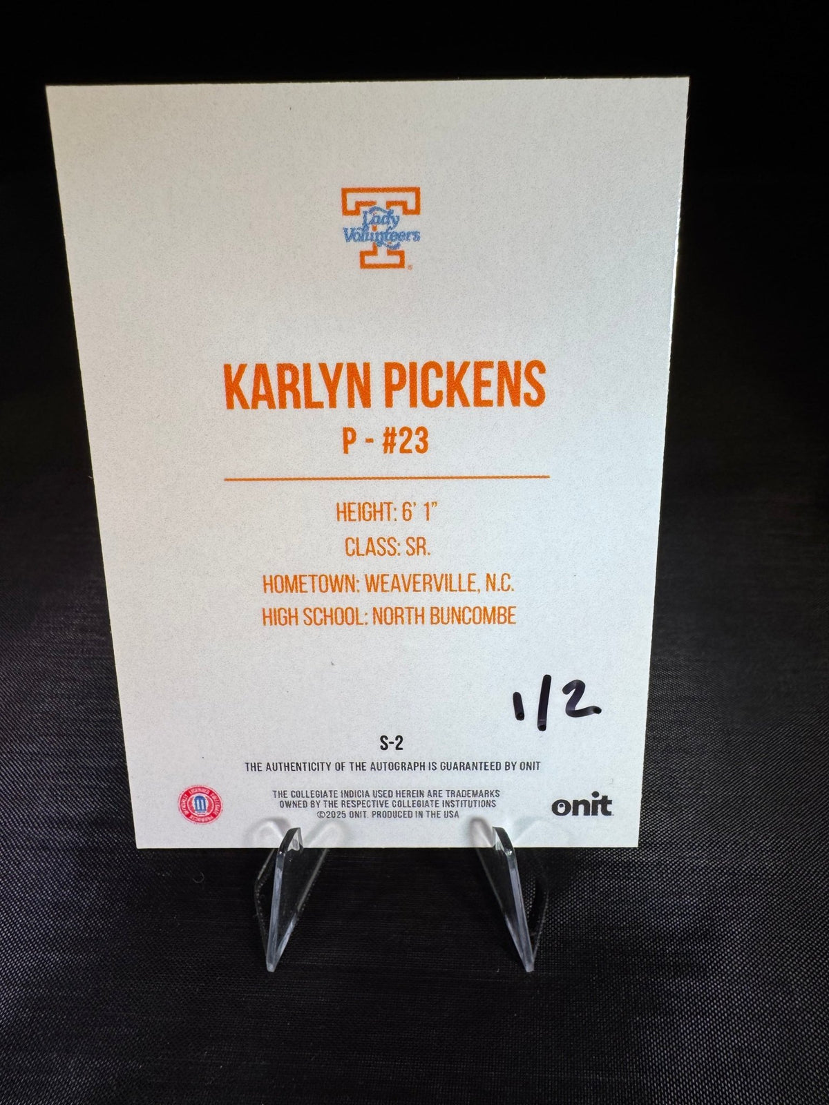 Karlyn Pickens ONIT Signed Card - The Volunteer Club