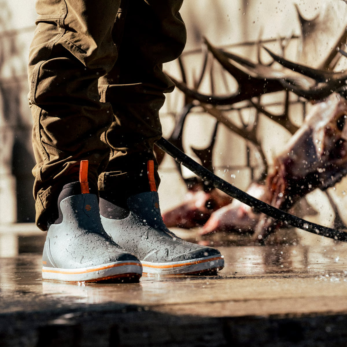 Lacrosse Gray/Orange Alpha Deck Boot