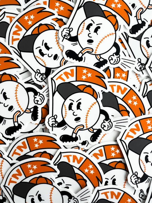 Mr. Baseball Sticker - The Volunteer Club