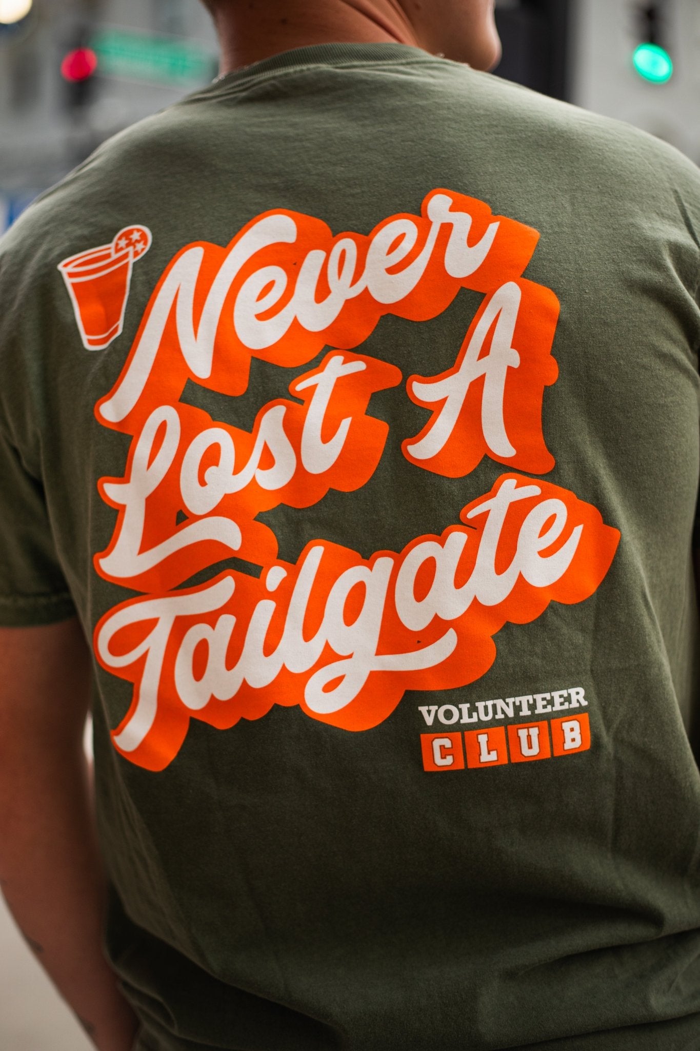 Never Lost A Tailgate T-Shirt - The Volunteer Club