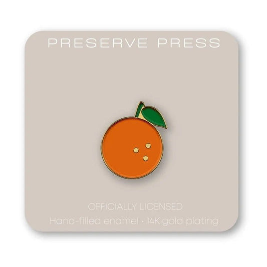 Orange Enamel Lapel Pin - The Volunteer Club