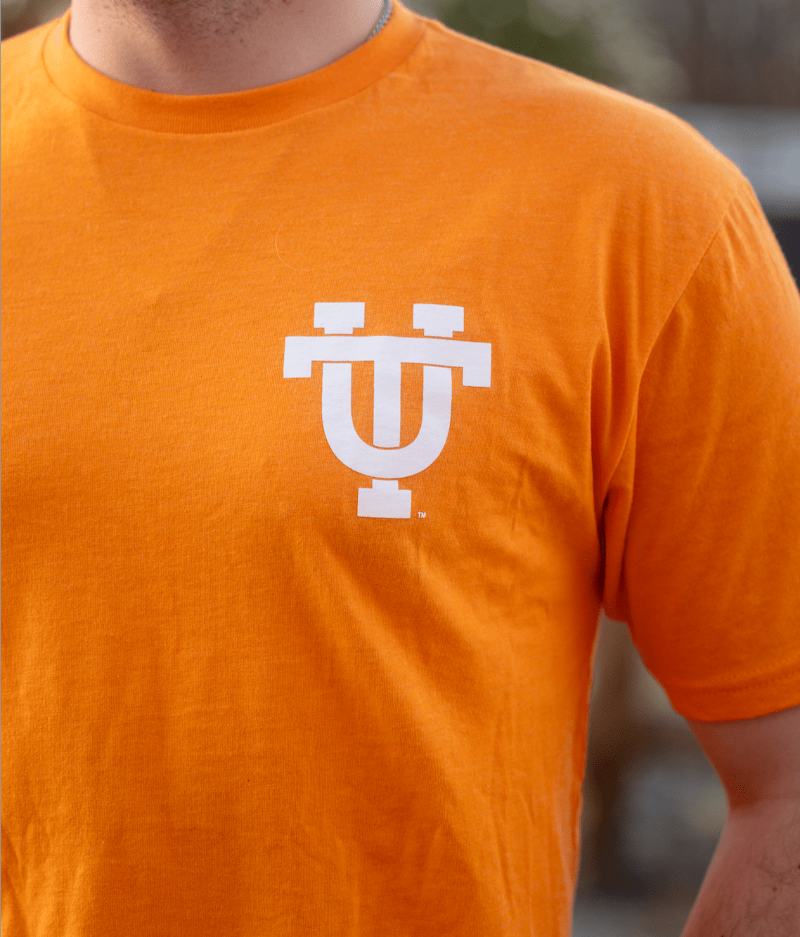Orange Interlocking UT with Retro Smokey on the Back - The Volunteer Club