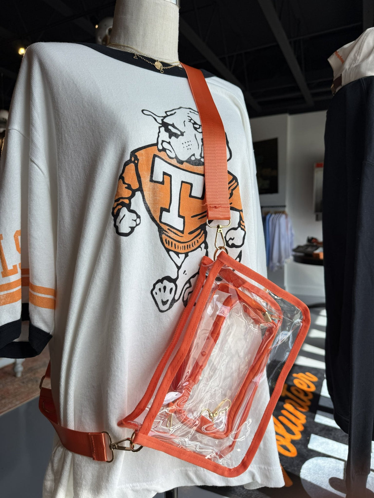 Orange trim Clear Bags - The Volunteer Club