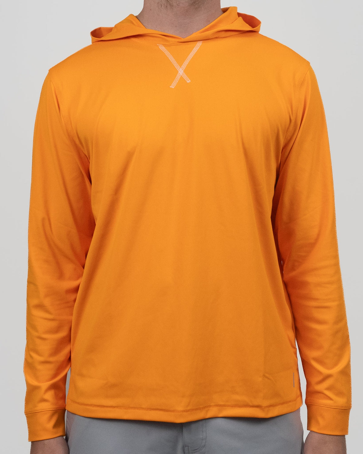 Orange with White Stitch Golf Hoodie - The Volunteer Club