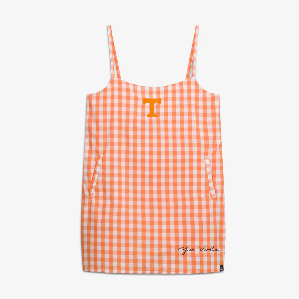 T Logo Gingham Dress - The Volunteer Club