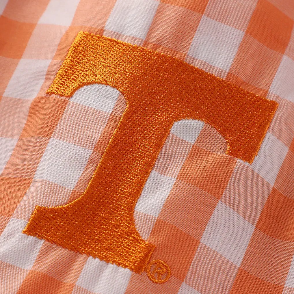 T Logo Gingham Dress - The Volunteer Club