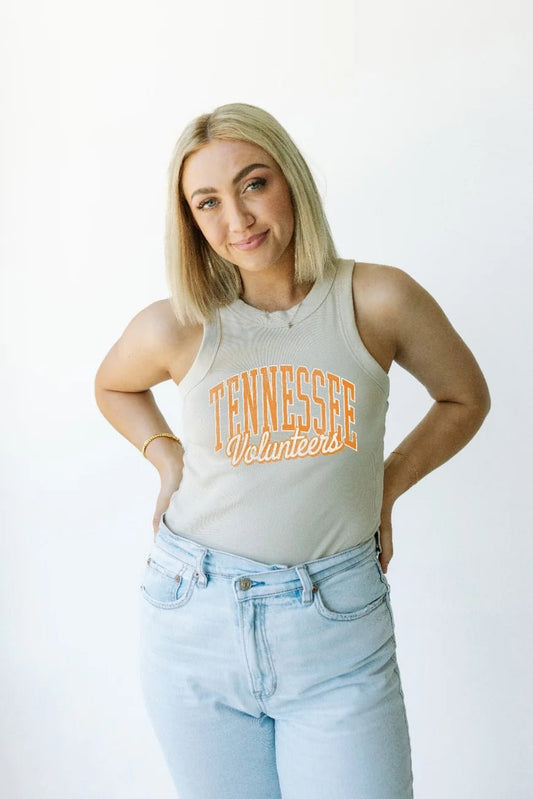 Tennessee Arch Tank - Oatmeal - The Volunteer Club