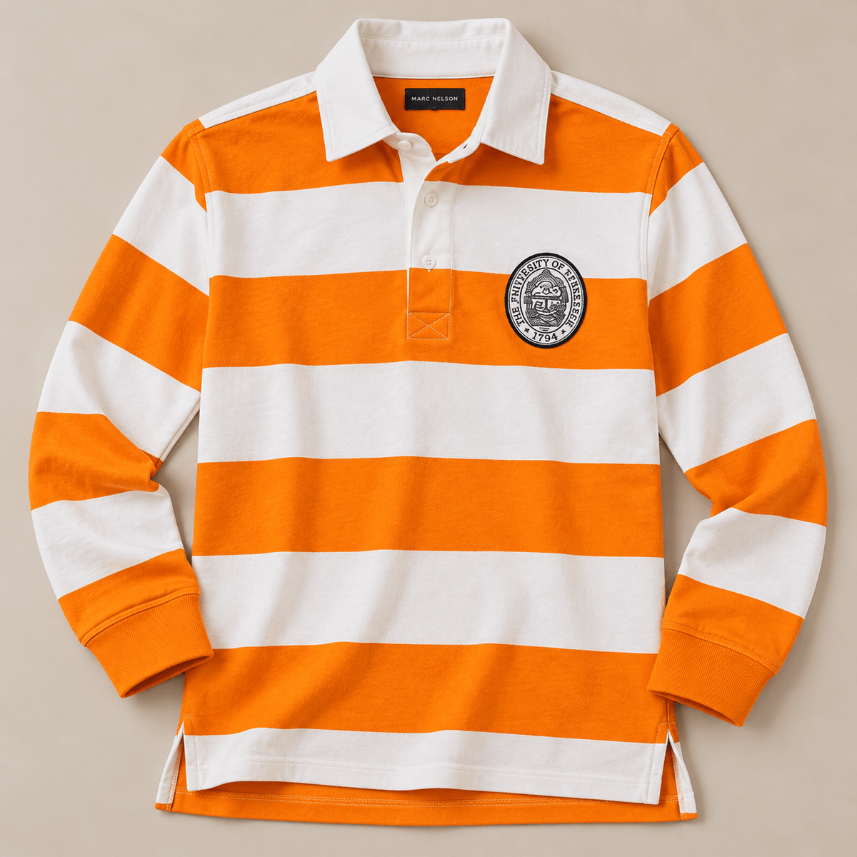 Tennessee Heritage Rugby Shirt – Orange & White Stripe - The Volunteer Club