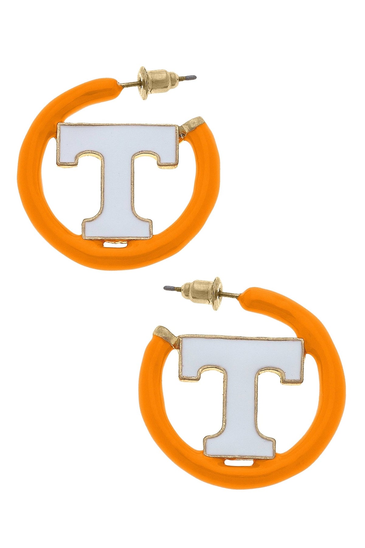 Tennessee Vols Enamel Logo Earrings - The Volunteer Club