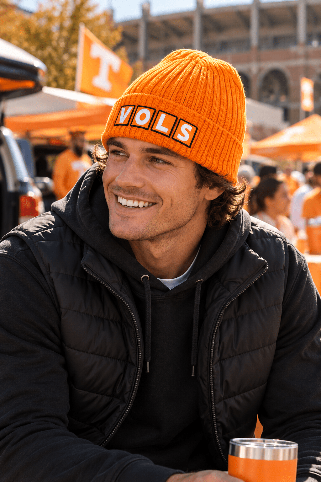 Tennessee VOLS Ribbed Beanie - The Volunteer Club