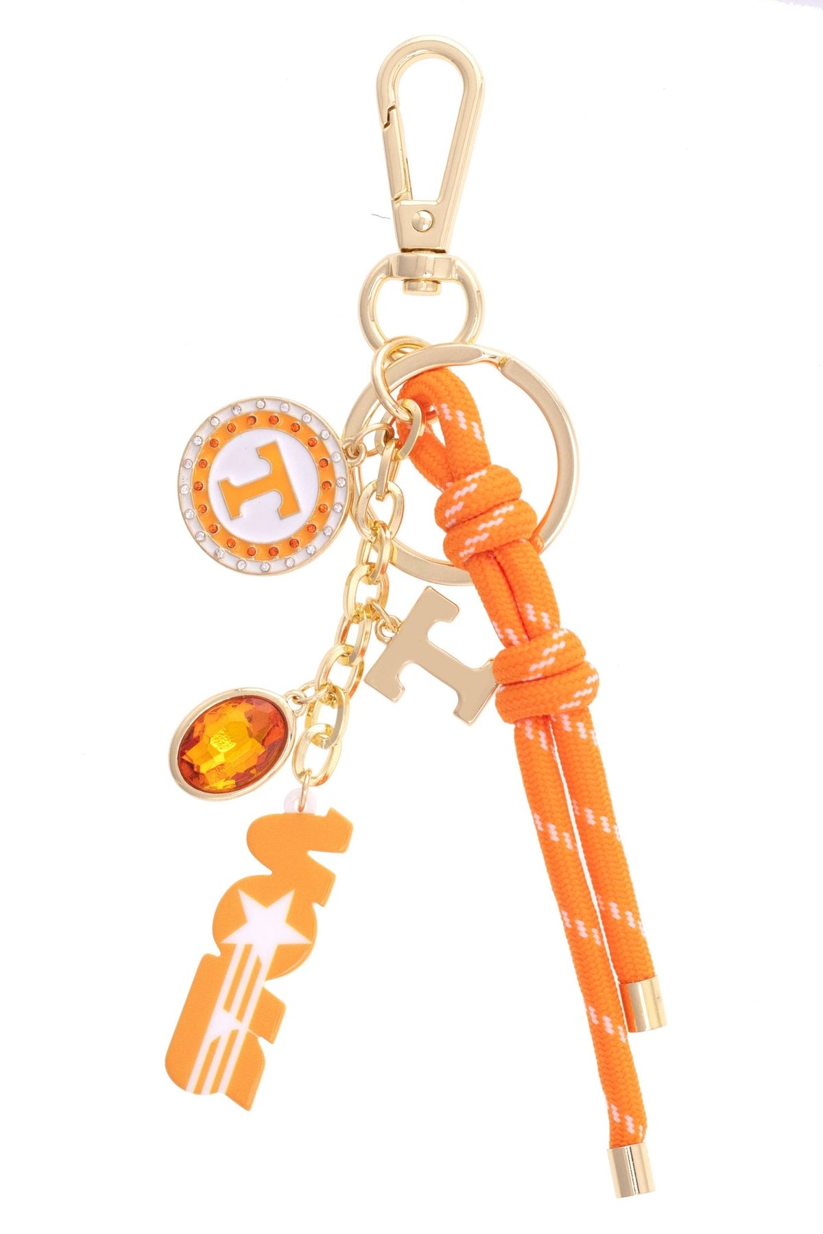 Tennessee Volunteers Cluster Bag Charm in Orange - The Volunteer Club